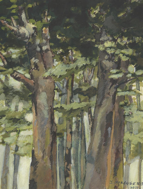 Arbre d'Isabelle Morange - gouache sur papier